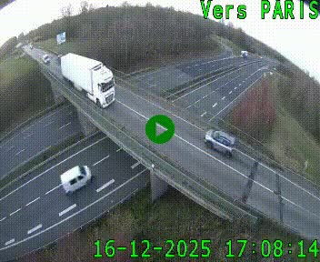 Clone of Caméra routière sur l'autoroute A20 au nord de Limoges, à la jonction avec la N520. Vue orientée vers Paris