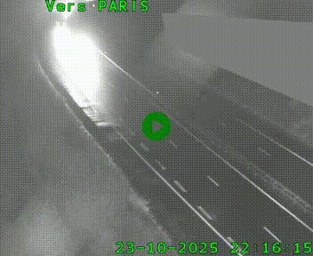 Caméra routière sur l'autoroute A20 à Saint-Pardoux-l'Ortigier, à la jonction avec l'A89. Vue orientée vers Paris