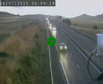 Caméra autoroute A75 à hauteur de Le Crest, en direction de Montpellier