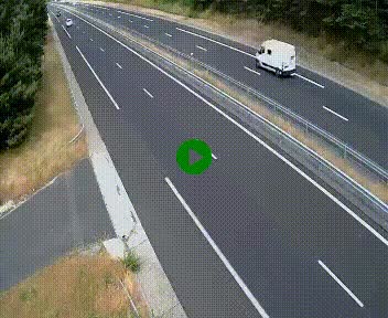 Caméra autoroute A75 à hauteur du col des Issartets en direction de Montpellier