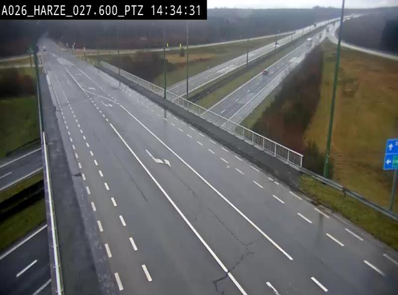 Caméra autoroute Belgique - Sougné-Remouchamps,E25 direction Luxembourg