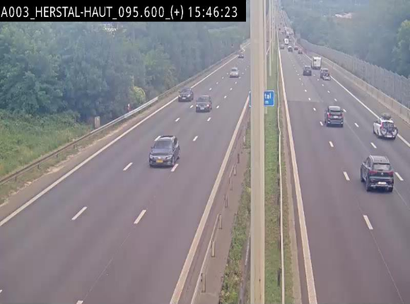 Webcam autoroute Belgique - Herstal - E40 direction Aix-la-Chapelle - BK 97