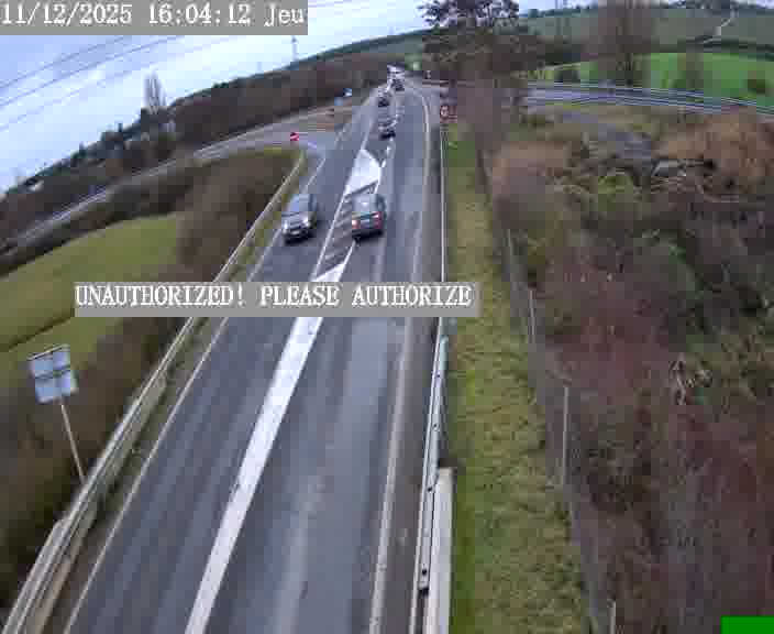 Point de vue trafic déployé sur D181a (France) à Sainte Marie aux Chênes, regardant vers Homecourt, aidant conducteurs et services à anticiper les flux.