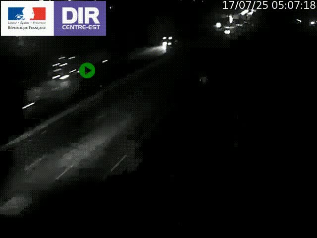 Caméra de circulation à Saint-Priest à la jonction entre l'A43 et l'A46 en direction de Marseille