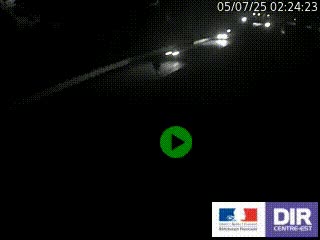 Caméra autoroutière sur l'A47 à hauteur de Givors, a proximité de Lyon. La webcam est orientée vers Lyon
