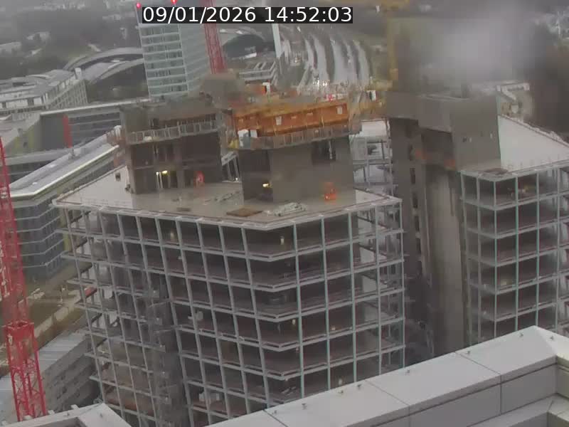 Webcam sur l'avenue John Fitzgerald Kennedy (N51) avec vue orientée vers le Findel