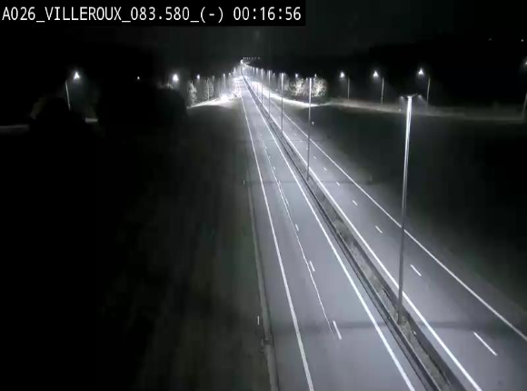 Webcam autoroute A26/E25 à hauteur de Vaux-sur-Sûre, à la jonction avec la N85 en direction de Liège - BK 83.6