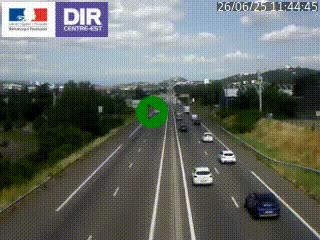 Caméra autoroute à Saint-Etienne (Les Littes) à hauteur du Ikea Saint-Etienne sur l'A72 en direction de Roanne