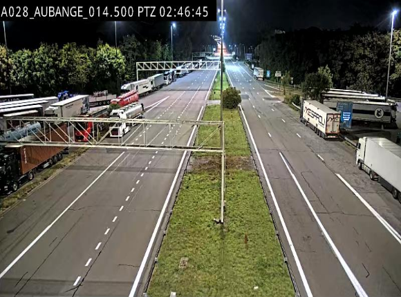 Webcam autoroute Belgique - Aubange - A28 direction Arlon - BK 14