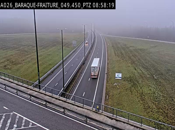 Webcam à la Baraque de Fraiture à la jonction entre l'E25 et la N89 à hauteur de Vielsalm