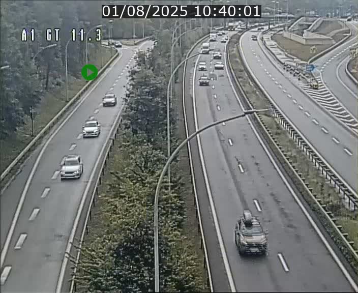 Traffic live webcam Luxembourg Senningerberg - A1 direction Allemagne - BK 11.3