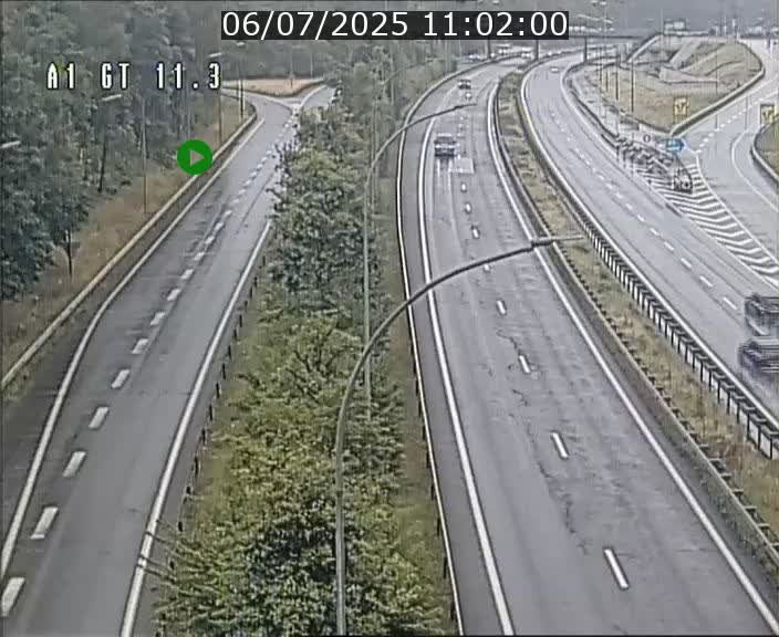 Traffic live webcam Luxembourg Senningerberg - A1 direction Allemagne - BK 11.3