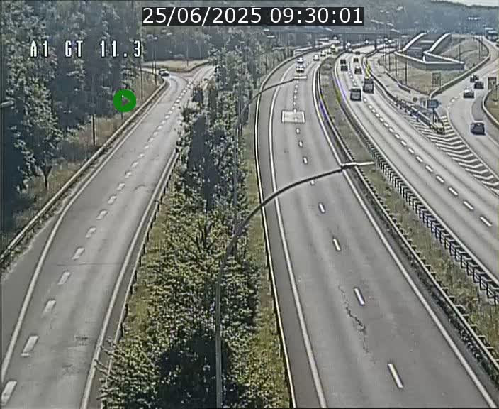 Traffic live webcam Luxembourg Senningerberg - A1 direction Allemagne - BK 11.3