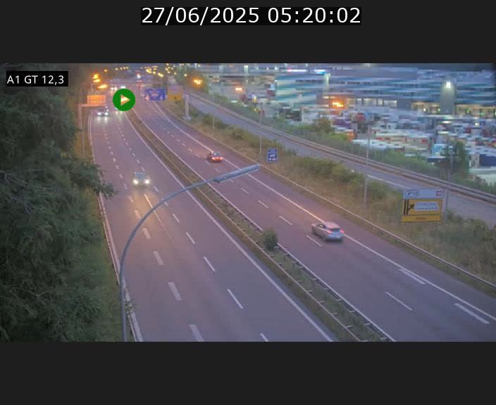 Traffic live webcam Luxembourg Senningerberg - A1 direction Allemagne - BK 12.3