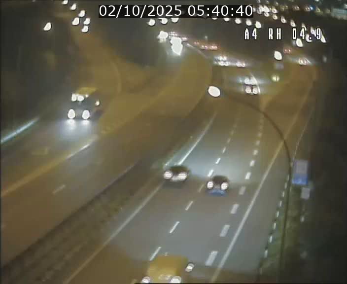 Traffic live webcam Luxembourg Leudelange - A4 - BK 4.9 - direction Luxembourg