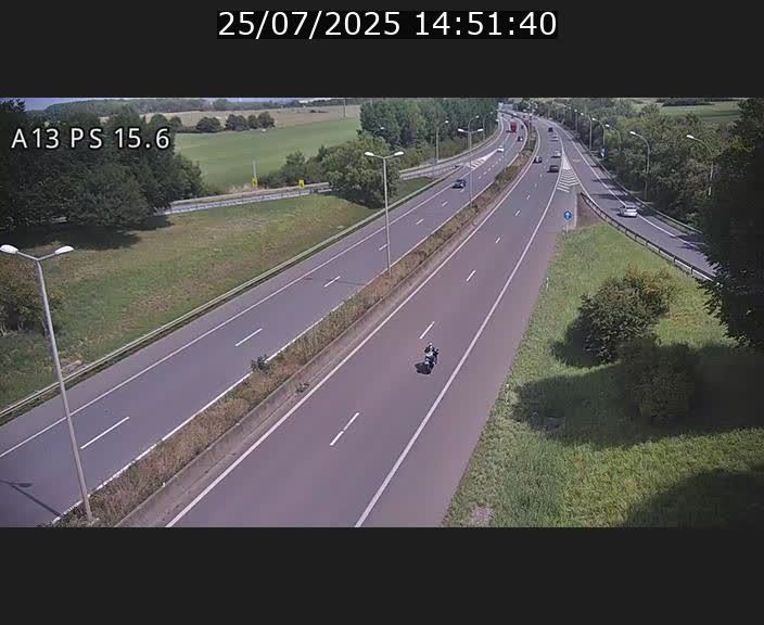 Traffic live webcam Luxembourg Kayl - A13 direction Dudelange - BK 15.6