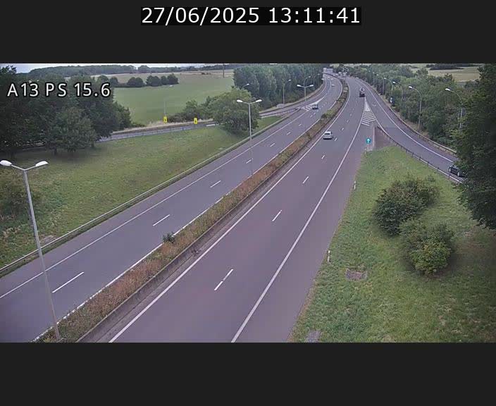 Traffic live webcam Luxembourg Kayl - A13 direction Dudelange - BK 15.6