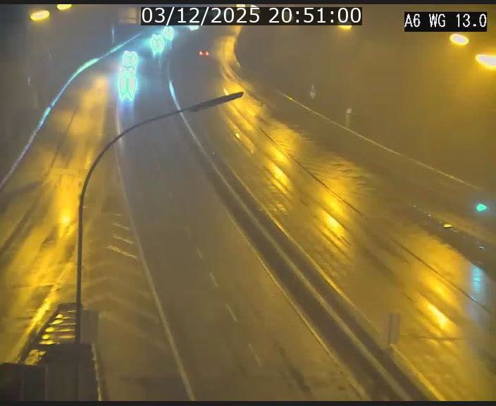 Traffic live webcam Luxembourg Mamer - A6 - BK 13 - direction Luxembourg/France/Allemagne