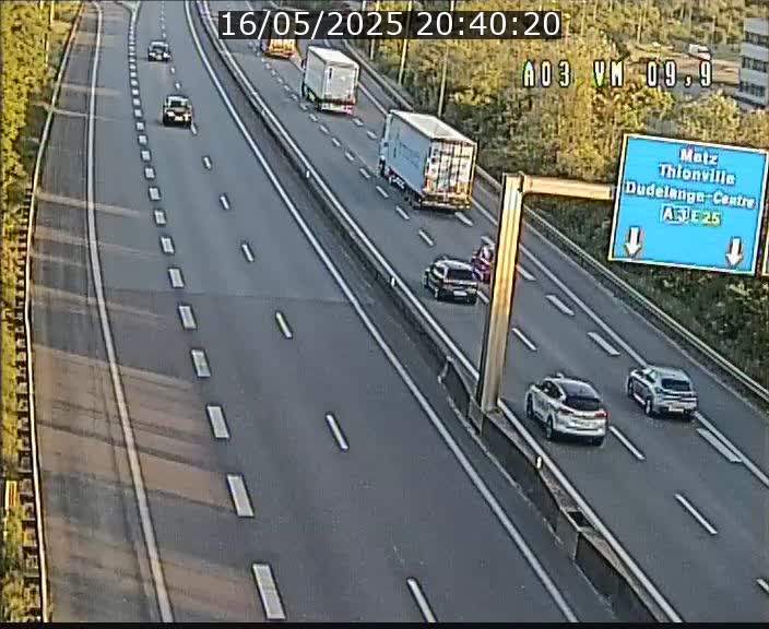 Webcam Autoroute à la Croix de Bettembourg - A3 - BK 9.9 - direction France