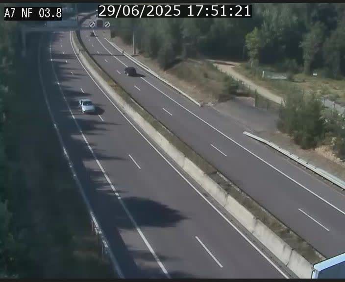 Webcam autoroute A7 au Luxembourg à la sortie du Tunnel Stafelter vers le Nord
