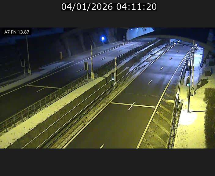 Caméra trafic Luxembourg - A7, Tunnel Gousselerbierg, entrée nord, direction Lorentzweiler
