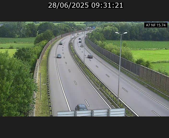Caméra trafic Luxembourg - A7, Tunnel Mersch, entrée nord, direction Lorentzweiler