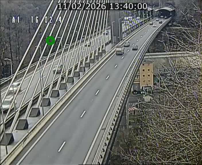 Traffic live webcam Luxembourg Sandweiler - A1 direction Luxembourg-ville - BK 2.4