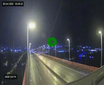 Webcam autoroute sur le périphérique de Bordeaux (A630) au nord de la ville. Caméra située sur le Pont d'Aquitaine.