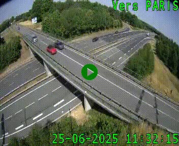 Clone of Caméra routière sur l'autoroute A20 au nord de Limoges, à la jonction avec la N520. Vue orientée vers Paris