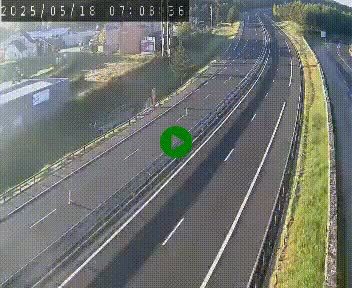 Caméra autoroute A75 à hauteur du col du rocher blanc en direction de Montpellier
