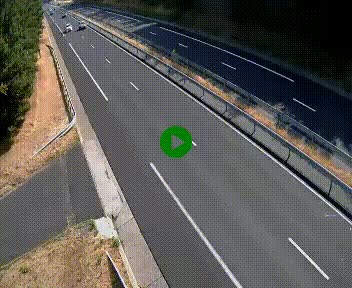 Caméra autoroute A75 à hauteur du col des Issartets en direction de Montpellier
