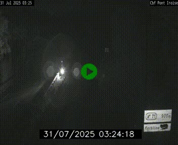 Webcam sur la N165 après le Pont de l'Iroise, à l'entrée de Brest