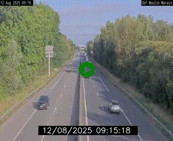 Webcam sur le périphérique de Nantes (N844) entre la Porte de Saint-Luce et la Porte d'Anjou, à l'est de la ville