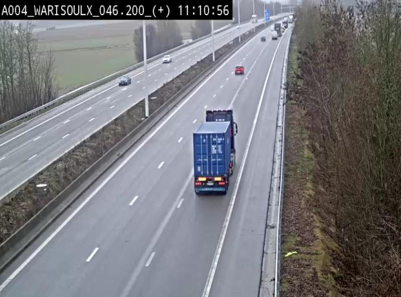Webcam autoroute Belgique - Warissoulx - E411 - BK 46.2