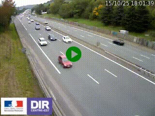 Webcam routière à Saint-Etienne-Terrenoire sur la RN88 avant la jonction entre l'A72 et le Boulevard Périphérique de Saint-Etienne