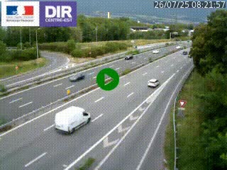 Caméra routière à hauteur de la sortie 15 Chambéry-centre au PK 4,103 en direction d'Albertville