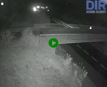 Webcam sur A84 à hauteur de Pont-Farcy, au niveau du pont autoroutier sur la Vire, au sud de Saint-Lô