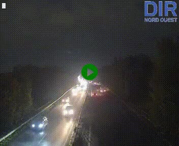 Webcam sur le périphérique de Caen (N814) à l'est de la ville, à Mondeville hauteur de la sortie 2, Presqu'île-Rives de l'Orne, au bout de l'autoroute A13
