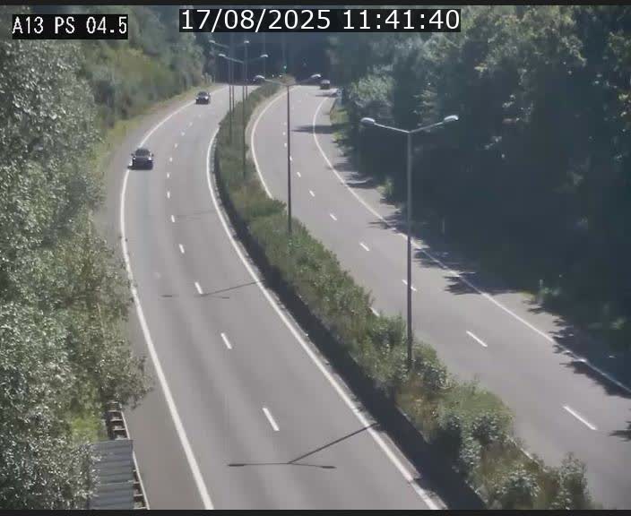 Traffic live webcam Luxembourg Differdange - A13 direction Esch-sur-Alzette - BK 4.5