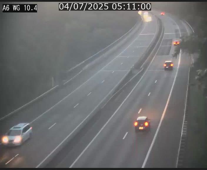 Traffic live webcam Luxembourg Mamer - A6 - BK 10.4 - direction Luxembourg/France/Allemagne