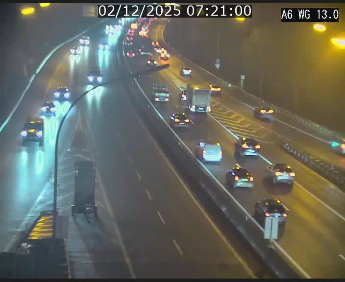Traffic live webcam Luxembourg Mamer - A6 - BK 13 - direction Luxembourg/France/Allemagne