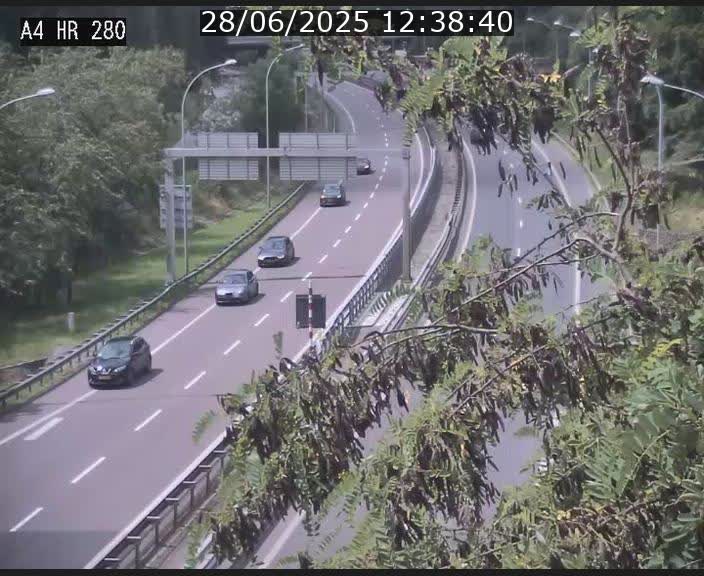 Webcam traffic A4 Luxembourg - BK 0.2 - P+R Bouillon (direction Luxembourg)