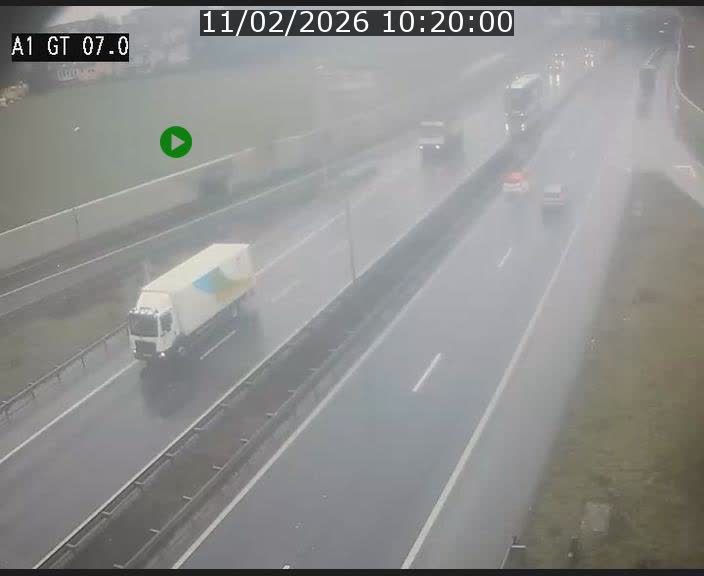 Traffic live webcam Luxembourg Cents - A1 direction Kirchberg - BK 7