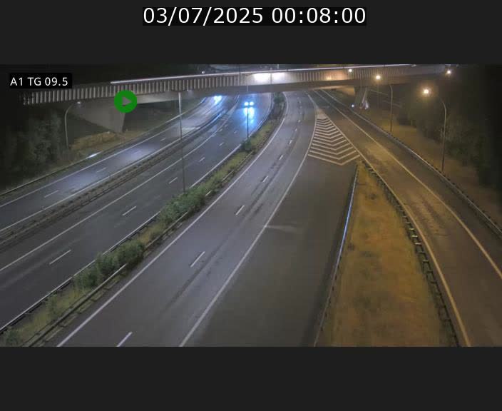 Traffic live webcam Luxembourg Jonction Grünewald - A1 direction Luxembourg-ville - BK 9.5