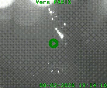 Caméra routière sur l'autoroute A20 à Bessines-sur-Gartempe. Vue orientée vers Paris