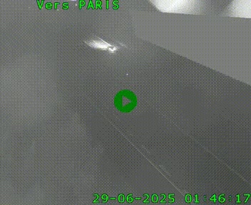 Caméra routière sur l'autoroute A20 à Saint-Pardoux-l'Ortigier, à la jonction avec l'A89. Vue orientée vers Paris
