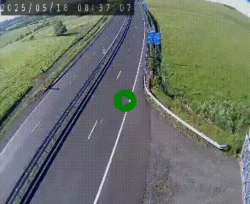 Caméra autoroute A75 à hauteur du col de la Fageole en direction de Clermont-Ferrand