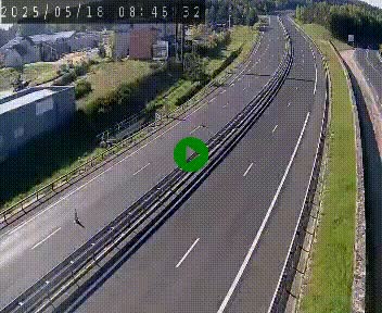 Caméra autoroute A75 à hauteur du col du rocher blanc en direction de Montpellier