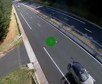 Caméra autoroute A75 à hauteur du col des Issartets en direction de Montpellier