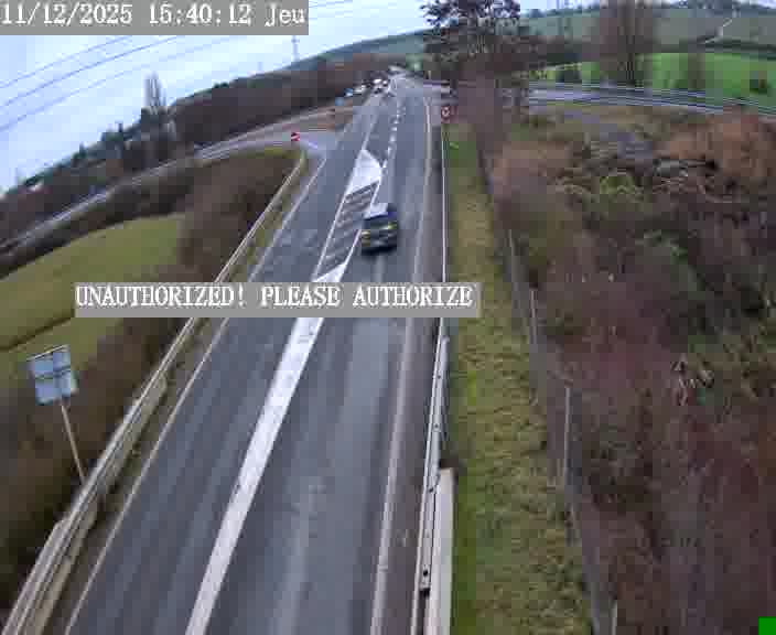 Point de vue trafic déployé sur D181a (France) à Sainte Marie aux Chênes, regardant vers Homecourt, aidant conducteurs et services à anticiper les flux.